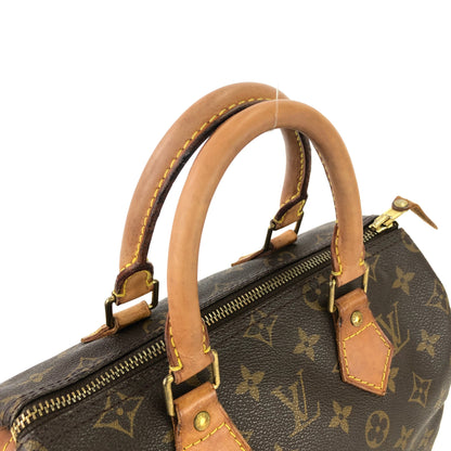 LOUIS VUITTON Monogram Speedy 25 M41528 Mini Bostonbag Handbag Brown Vintage Old u67ry3