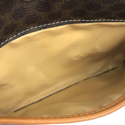 CELINE Macadam Coins Crossbody Shoulder bag Brown Vintage Old CELINE hkvufa