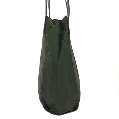 PRADA Triangle logo Nylon Tote bag Olive Vintage 5j2rsr