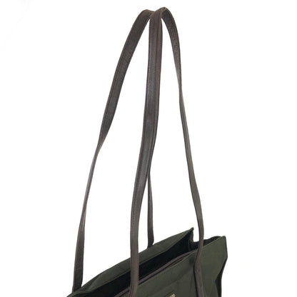 PRADA Triangle logo Nylon Tote bag Olive Vintage 5j2rsr