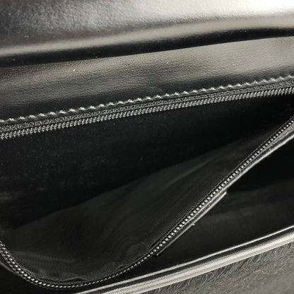 GUCCI Metal bar handle Unborn Calf Handbag Shoulder bag Black Vintage Old Gucci 8ftbm8