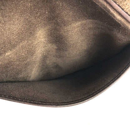 LOEWE Anagram Suede Round Shoulder bag Brown Vintage Old ugssgs