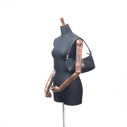 GUCCI GG canvas Horsebit Hobo bag Handbag Black Vintage Old Gucci tfaubm