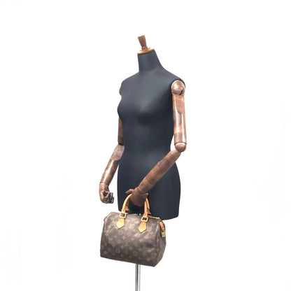 LOUIS VUITTON Monogram Speedy 25 M41528 Mini Bostonbag Handbag Brown Vintage Old u67ry3