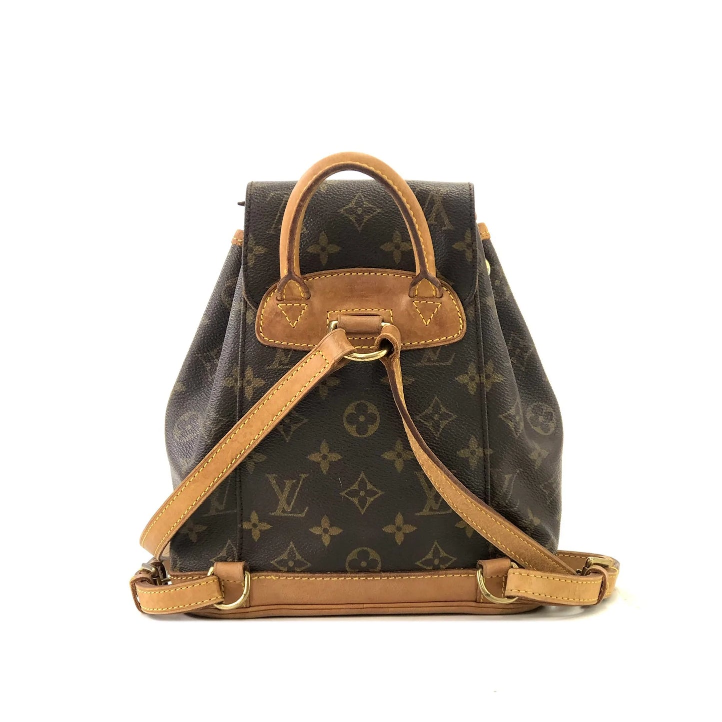 LOUIS VUITTON Monogram Montsouris M51137 Backpack Brown Vintage Old ncci75