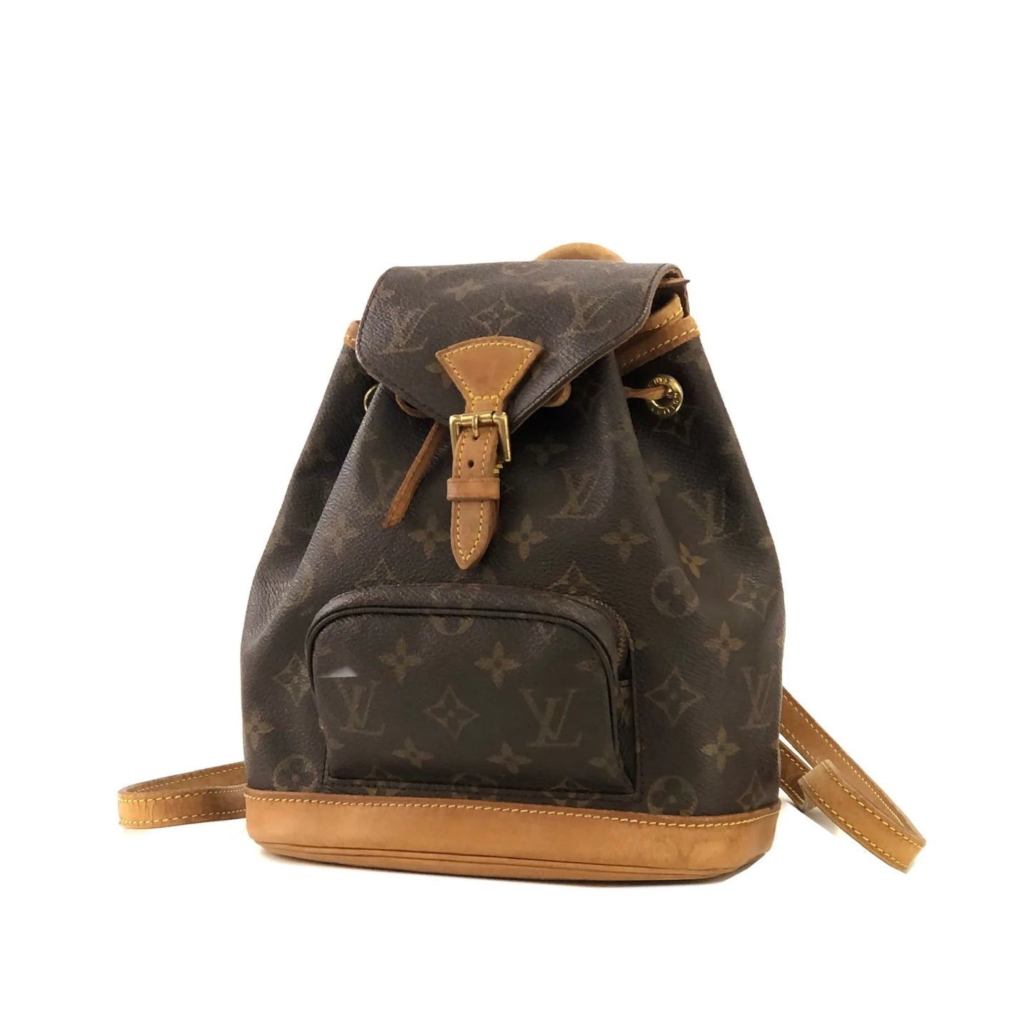 LOUIS VUITTON Monogram Montsouris M51137 Backpack Brown Vintage Old ncci75