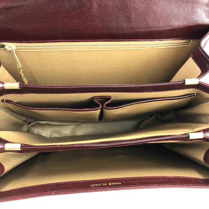 CELINE Horse carriage Crossbody Shoulderbag Bordeaux Vintage Old CELINE er7u4j