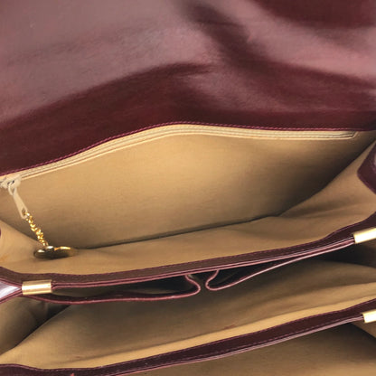 CELINE Horse carriage Crossbody Shoulderbag Bordeaux Vintage Old CELINE er7u4j