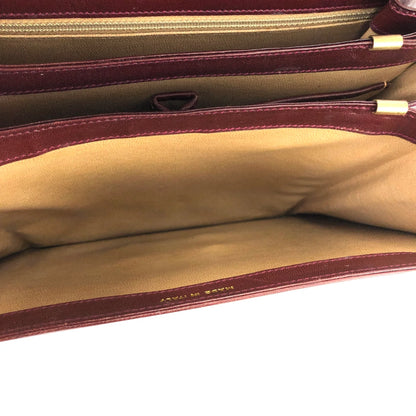 CELINE Horse carriage Crossbody Shoulderbag Bordeaux Vintage Old CELINE er7u4j