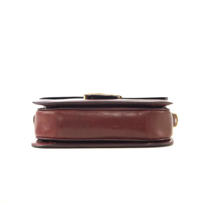 CELINE Horse carriage Crossbody Shoulderbag Bordeaux Vintage Old CELINE er7u4j