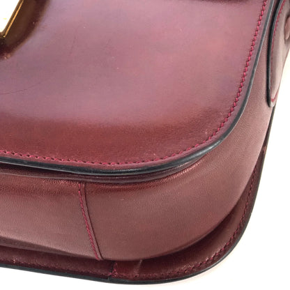 CELINE Horse carriage Crossbody Shoulderbag Bordeaux Vintage Old CELINE er7u4j