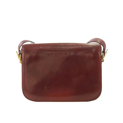 CELINE Horse carriage Crossbody Shoulderbag Bordeaux Vintage Old CELINE er7u4j