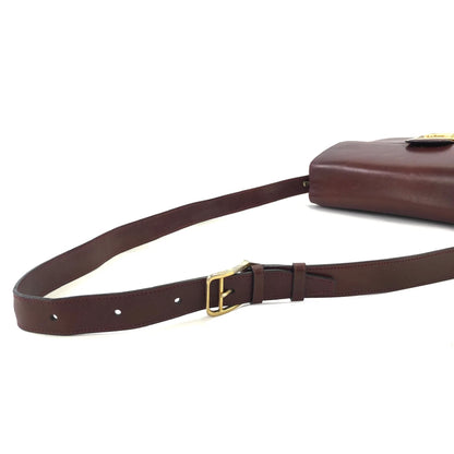 CELINE Horse carriage Crossbody Shoulderbag Bordeaux Vintage Old CELINE er7u4j