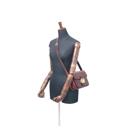 CELINE Horse carriage Crossbody Shoulderbag Bordeaux Vintage Old CELINE er7u4j