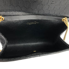 Load image into Gallery viewer, Christian Dior Logo Honeycomb Pattern Chain Crossbody Shoulderbag Black Vintage Old 8ydyef
