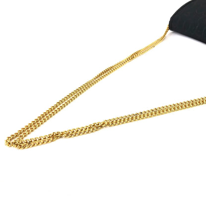 Christian Dior Logo Honeycomb Pattern Chain Crossbody Shoulderbag Black Vintage Old 8ydyef