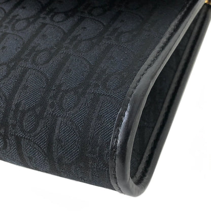 Christian Dior Logo Trotter Chain Crossbody Shoulderbag pochette Black Vintage Old 2kke8i