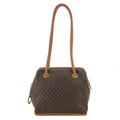 CELINE Macadam Circle logo Shoulder bag Brown Vintage Old Celine uxhuug