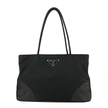 PRADA Nylon Tote bag Black Vintage Old ktuj8d