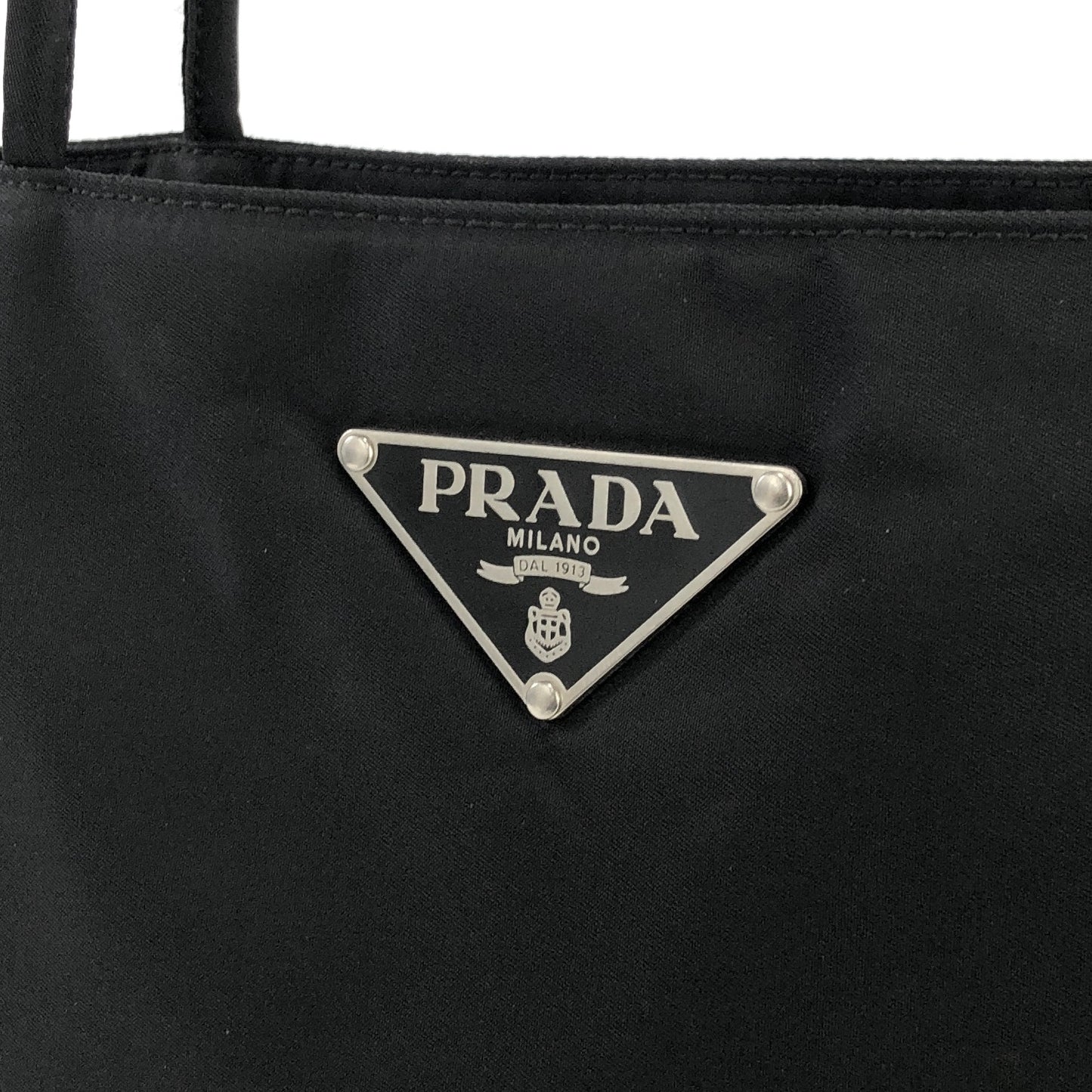 PRADA Nylon Tote bag Black Vintage Old ktuj8d