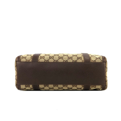 GUCCI GG canvas Mini Bostonbag Handbag Brown Vintage Old GUCCI ky3f8p