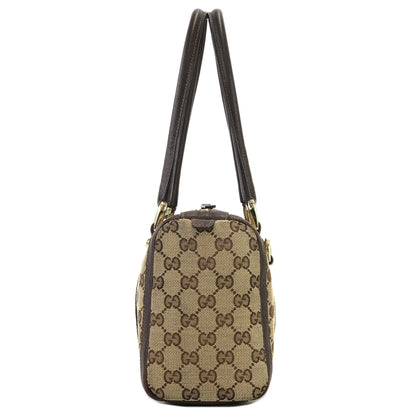 GUCCI GG canvas Mini Bostonbag Handbag Brown Vintage Old GUCCI ky3f8p