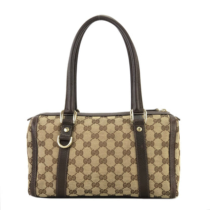 GUCCI GG canvas Mini Bostonbag Handbag Brown Vintage Old GUCCI ky3f8p