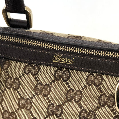 GUCCI GG canvas Mini Bostonbag Handbag Brown Vintage Old GUCCI ky3f8p