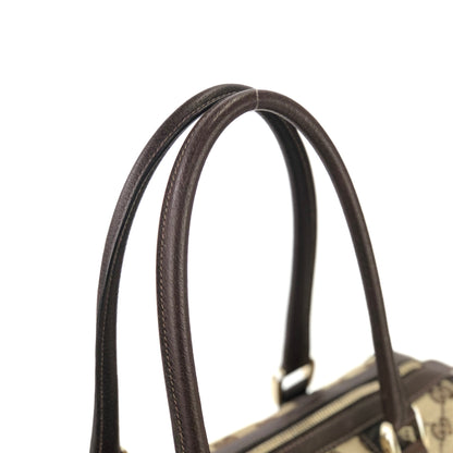 GUCCI GG canvas Mini Bostonbag Handbag Brown Vintage Old GUCCI ky3f8p