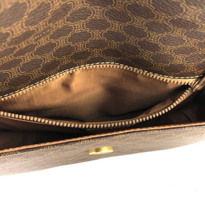 CELINE Macadam Crossbody Shoulder bag Brown Vintage Old CELINE zad5df