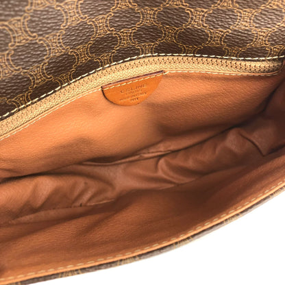 CELINE Macadam Crossbody Shoulder bag Brown Vintage Old CELINE zad5df