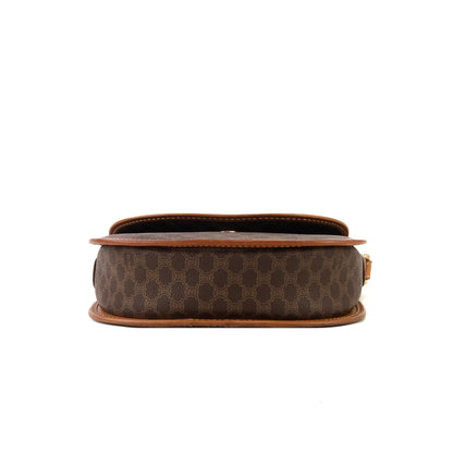 CELINE Macadam Crossbody Shoulder bag Brown Vintage Old CELINE zad5df