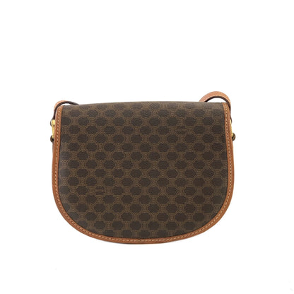 CELINE Macadam Crossbody Shoulder bag Brown Vintage Old CELINE zad5df