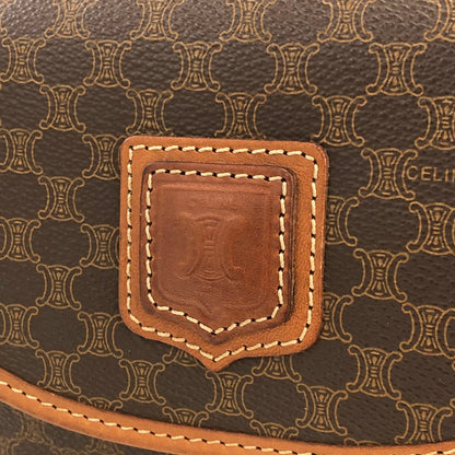 CELINE Macadam Crossbody Shoulder bag Brown Vintage Old CELINE zad5df