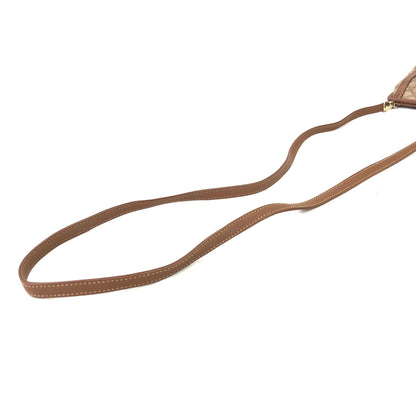 CELINE Macadam Blason Clasp Shoulder bag Beige Vintage Old Celine b8cznz