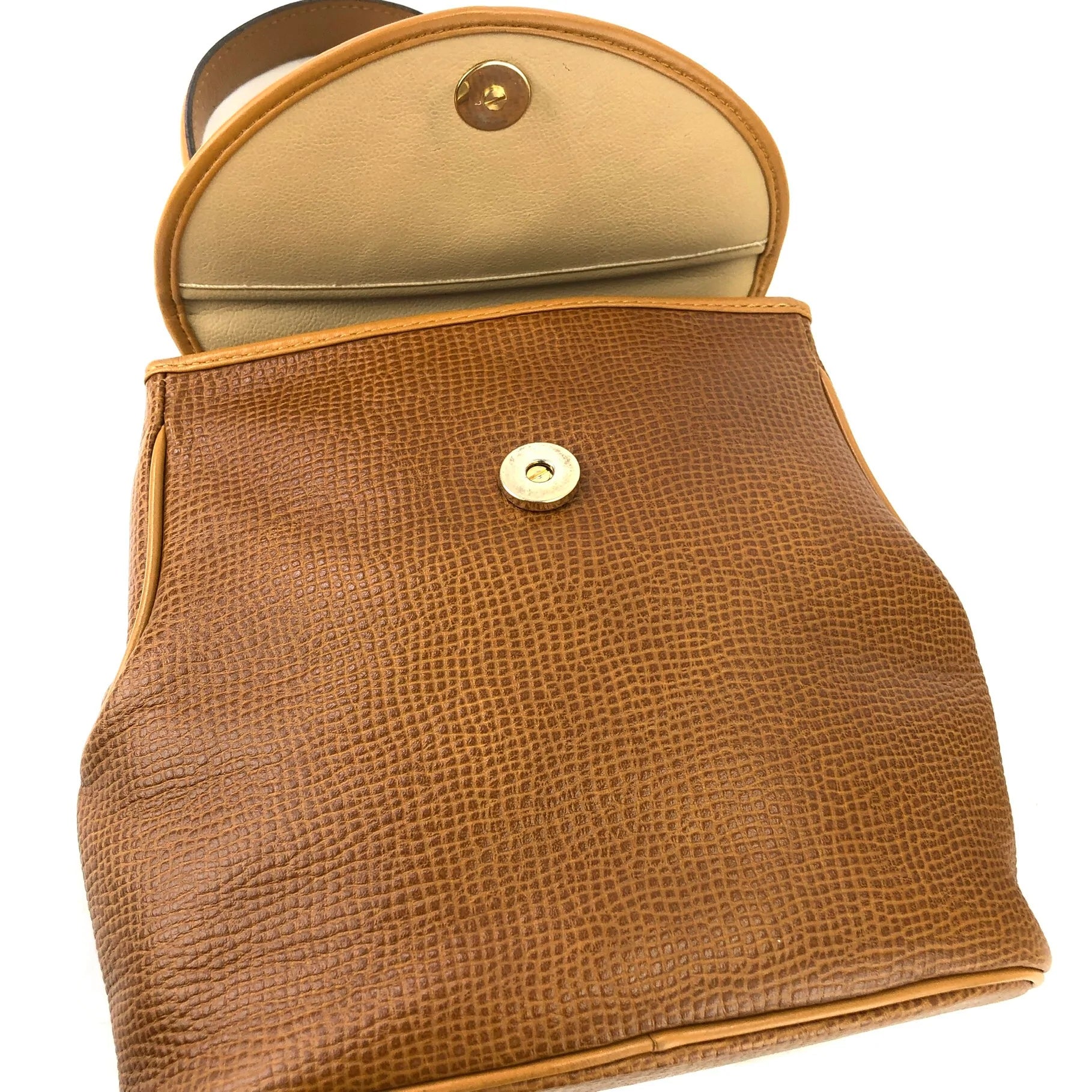 Christian Dior CD logo Handbag Shoulder bag Camel Old Vintage Christian Dior CD logo Handbag Shoulder bag Camel Old Vintage