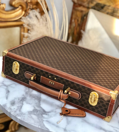 CELINE C Macadam Trunk 公事包 棕色 復古 舊款 CELINE bru4g6