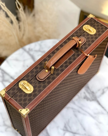 CELINE C Macadam Trunk 公事包 棕色 復古 舊款 CELINE bru4g6