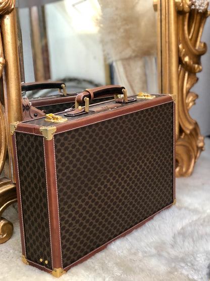 CELINE C Macadam Trunk 公事包 棕色 復古 舊款 CELINE bru4g6