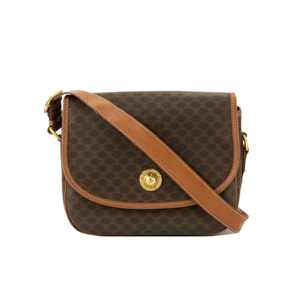 CELINE Macadam Shoulderbag Starball Brown Vintage Old CELINE nwwxxa
