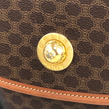 CELINE Macadam Shoulderbag Starball Brown Vintage Old CELINE nwwxxa