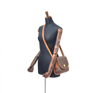 CELINE Macadam Shoulderbag Starball Brown Vintage Old CELINE nwwxxa