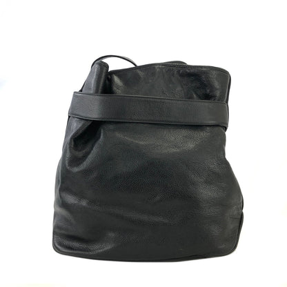 GUCCI 標誌抽繩單肩包 黑色 復古 舊款 Gucci 3kemyv