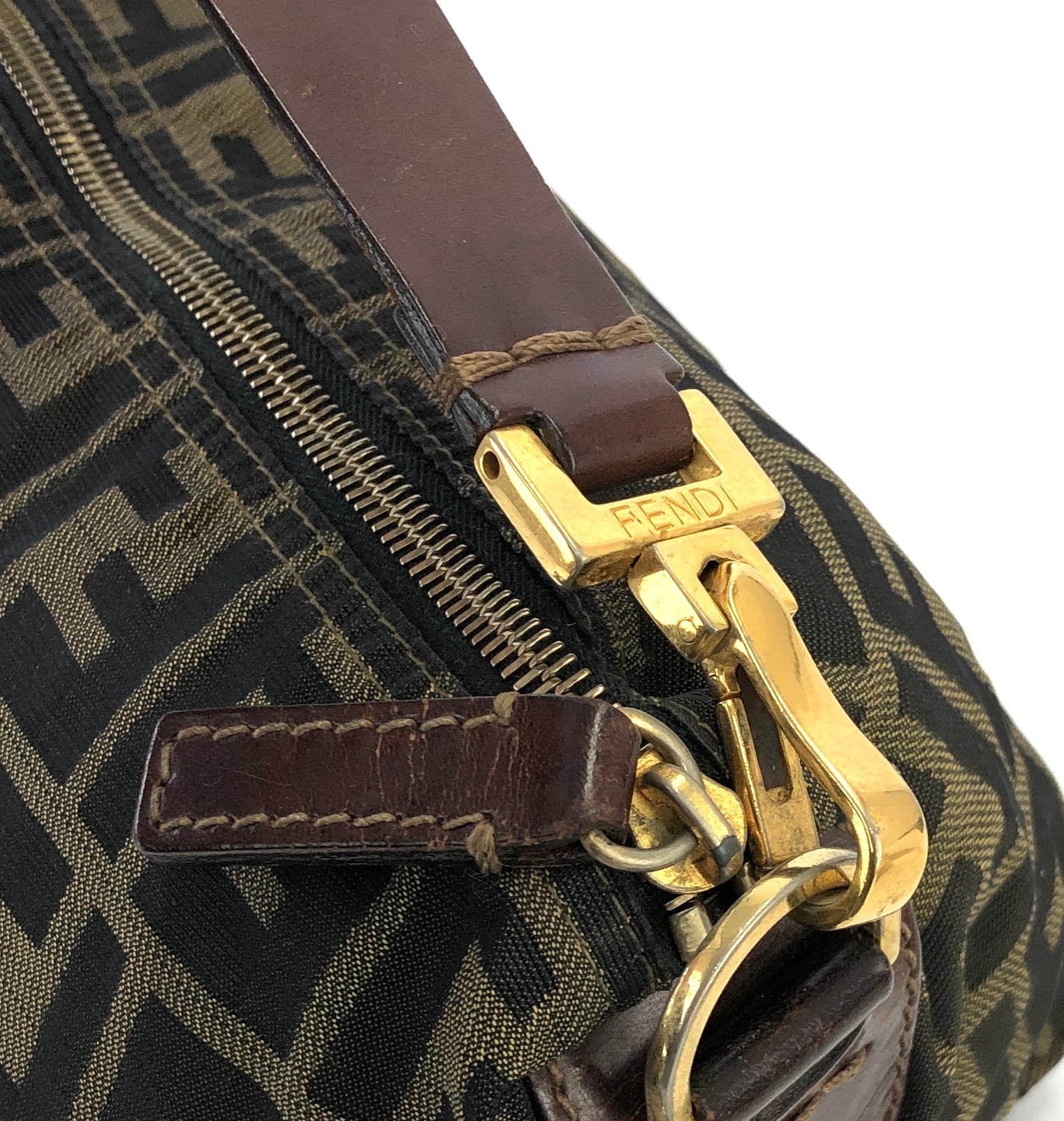 Fendi Fendi bag mini bag pouch light brown ✖︎ Zucca female used from Japan