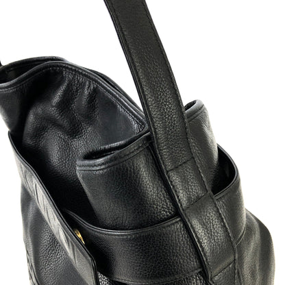 GUCCI 標誌抽繩單肩包 黑色 復古 舊款 Gucci 3kemyv