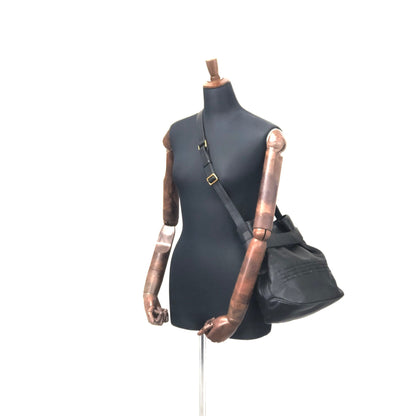 GUCCI 標誌抽繩單肩包 黑色 復古 舊款 Gucci 3kemyv