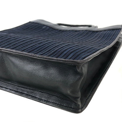 LOEWE Anagram Stripe Mesh Handbag Navy Vintage Old 8wisdp