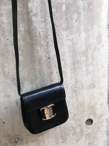 Salvatore Ferragamo Vala 小號單肩包 黑色 復古 舊 xz4mrc