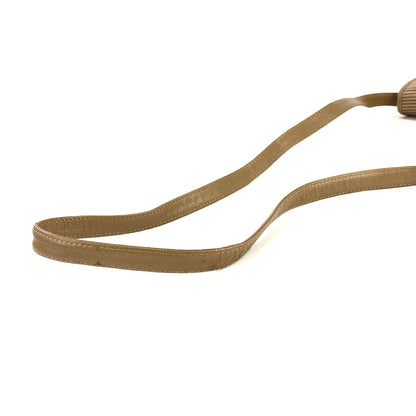 Yves Saint Laurent YSL embossed front lock PVC leather pochette shoulder bag beige vintage old xcm5c4