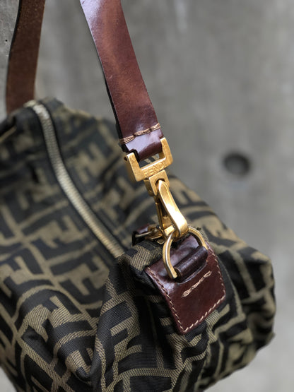 FENDI Zucca Jacquard mini small Shoulder bag Brown Vintage Old vgfz8s